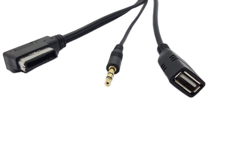 Klevery كليفرى AMI MMI MDI إلى كابل واجهة موسيقى جاك 3.5 مم متوافق مع A3 A4 A6 Q5 Q7 V.W - Image 2